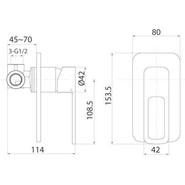 Смеситель для душа Iddis Slide SLIBL00i66, чёрный матовый - фото 4