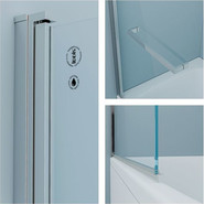 Шторка для ванны Iddis Ray 90 см RAY6CS9i90, хром/прозрачное - фото 2