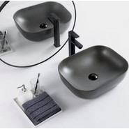 Раковина-чаша BelBagno 50 см BB1302-H311, серый матовый - фото 2