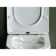 Унитаз подвесной безободковый Ceramicanova Highlight CN1804 с тонкой крышкой микролифт - фото 3