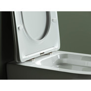 Унитаз подвесной безободковый Ceramicanova Highlight CN1804 с тонкой крышкой микролифт - фото 5