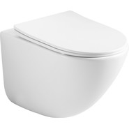 Унитаз подвесной безободковый Ceramicanova Mono Rimless CN1905 с тонкой крышкой микролифт - фото 