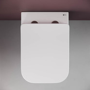 Унитаз подвесной безободковый Ceramicanova Metric Rimless CN3007 с тонкой крышкой микролифт, Цвет производителя: белый - фото 5