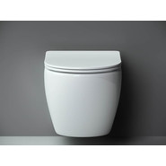 Унитаз подвесной безободковый Ceramicanova Metropol Rimless CN4002 с тонкой крышкой микролифт, Цвет производителя: белый - фото 2