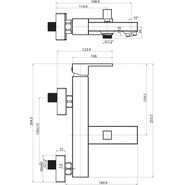 Смеситель для ванны BelBagno Magna MAG-VASM-CRM, Цвет производителя: хром - фото 2