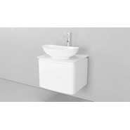 Тумба подвесная с раковиной Velvex Luna 60 см tpLUN.60-21.43, белый - фото 4