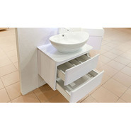 Тумба подвесная с раковиной Velvex Luna 60 см tpLUN.60-21.43, белый - фото 5