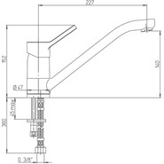 Смеситель для кухни Paini Arena 92CR573KM, хром - фото 4