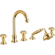 Смеситель для ванны Cezares OLIMP-BVD-03/24-Sw, золото - фото 