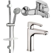 Набор смесителей 3 в 1 для ванны с коротким изливом Paini Palermo PACRKIT3 - фото 