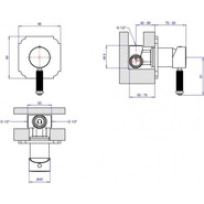 Смеситель для душа Cezares OLIMP-DIM2-02-L, бронза, Цвет производителя: бронза - фото 2
