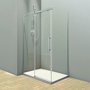 Душевое ограждение Veconi Rovigo 130х90 см RV071-13090PR-01-19C4, хром/прозрачное - фото 