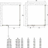 Душевое ограждение Veconi Rovigo 80x80 см RV073-8080-01-C4, хром/прозрачное - фото 4