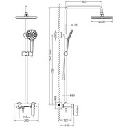Душевая стойка Timo Anni SX-2710/03, черный - фото 3
