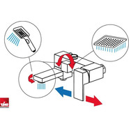 Душевая стойка Timo Selene SX-2013/17, золото матовое - фото 3