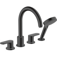 Смеситель для ванны Hansgrohe Vernis Blend 71456670, черный матовый - фото 