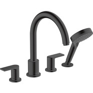 Смеситель для ванны Hansgrohe Vernis Shape 71459670, черный матовый - фото 