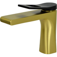 Смеситель для раковины Bronze de Luxe Element EL02GB, матовое золото/черный, Цвет производителя: золото матовое - фото 