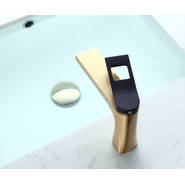 Смеситель для раковины Bronze de Luxe Element EL02GB, матовое золото/черный, Цвет производителя: золото матовое - фото 5