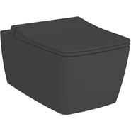 Унитаз подвесной Vitra Metropole Rim-Ex 7672B083-0101, черный матовый, Цвет производителя: чёрный матовый - фото 