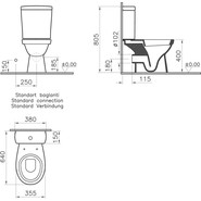 Унитаз-компакт VitrA Norm Eisberg 9844B099-7201 с крышкой микролифт - фото 4