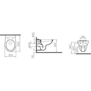 Унитаз подвесной Vitra Normus 6855B003-0101 - фото 3
