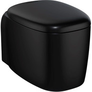 Унитаз подвесной Vitra Plural Rim-Ex 7830B483-0075, черный матовый, Цвет производителя: чёрный матовый - фото 