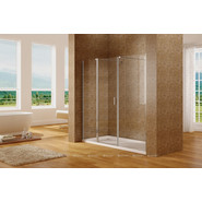 Душевая дверь Aquanet Cinetic AE12-N-120H190U-CT+AE12-F-90H190U-CT 210 см, хром/прозрачное - фото 2