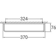 Держатель для полотенца Cezares Maxima 37 см CZR-F-8912A - фото 2