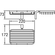 Мыльница Cezares Ultima 22 см CZR-F-8931 - фото 2