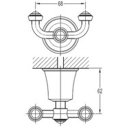 Двойной крючок Cezares Liberty CZR-F-8988 - фото 3