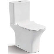 Унитаз-компакт CeramaLux Rimless 1215-P с крышкой микролифт - фото 