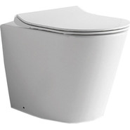 Унитаз приставной CeramaLux Rimless NS-3178 с крышкой микролифт - фото 