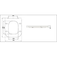 Унитаз подвесной CeramaLux Rimless NS5170-18 с крышкой микролифт, черный глянцевый, Цвет производителя: чёрный глянцевый - фото 6
