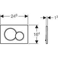 Кнопка смыва Geberit Sigma 01 115.770.11.5, белый глянцевый - фото 3