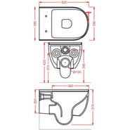 Унитаз подвесной безободковый ArtCeram The One THV001 05 00 bianco matt - фото 2