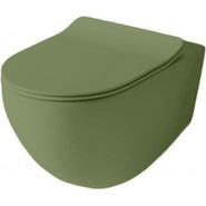 Унитаз подвесной безободковый ArtCeram File 2.0 FLV004 44 00 verde salvia, Цвет производителя: зелёный - фото 2