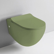 Унитаз подвесной безободковый ArtCeram File 2.0 FLV004 44 00 verde salvia, Цвет производителя: зелёный - фото 