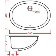 Раковина врезная под столешницу Artceram Washbasins Diana 57 см DIL001 01 00 - фото 3