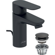 Набор смесителей 3 в 1 для ванны с коротким изливом Jacob Delafon Oscar E29845RU-BL, черный матовый - фото 4