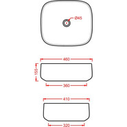 Раковина-чаша ArtCeram Cognac 46 см COL007 36 00, notte - фото 2