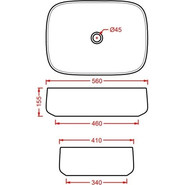 Раковина-чаша ArtCeram Cognac 56 см COL009 42 00, petrolio - фото 2