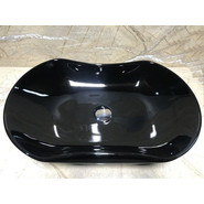 Раковина-чаша CeramaLux NC 66 см 9175AB, черный глянцевый - фото 2