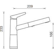 Смеситель для кухни Schock SC-510-D 710477, хром/лунный камень - фото 2