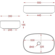 Раковина-чаша ArtCeram Cognac 55 см COL003 05 00, белый матовый - фото 3