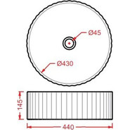 Раковина с металлической консолью ArtCeram Vogue 44 см OSL010 01 00, белый матовый - фото 3