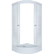 Душевое ограждение Triton Стандарт А Аква Полосы 100х100 см, белый/узор - фото 