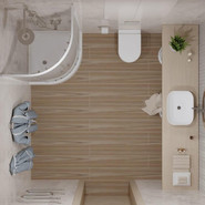 Душевое ограждение Triton Стандарт Б1 Аква Полосы 90х90 см, белый/узор - фото 2