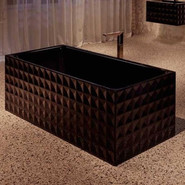 Ванна cтальная Bette Loft Ornament 181х81 см 3172-056 CFXX6A, чёрный глянцевый - фото 