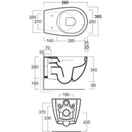 Унитаз подвесной безободковый Simas Vigoni VI18nero matt, чёрный матовый - фото 2
